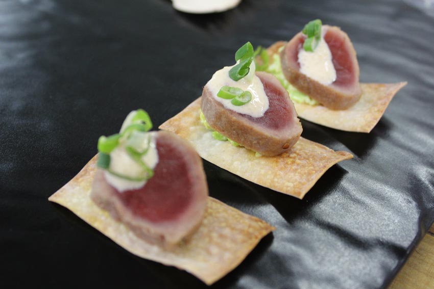 Seared Tuna Wonton Crisp
